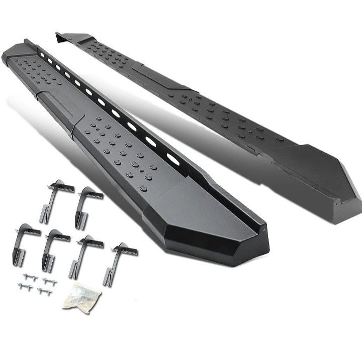15 On Ford F150 Crew Cab Black Heavy Duty Running Boards