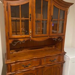 Wooden Dish Hutch 