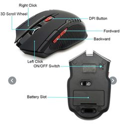 Wireless gaming mouse