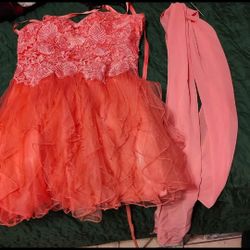 Pink Former Pageant Dress  Women's Small 