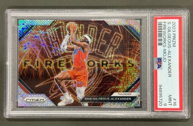 Shai Gilgeous-Alexander Mojo /25 . Panini 2023-24 Prizm #16 PSA 9