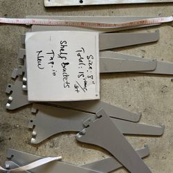 Set of 18 Items/ Size: 8” | Shelf Tap-in Brackets New