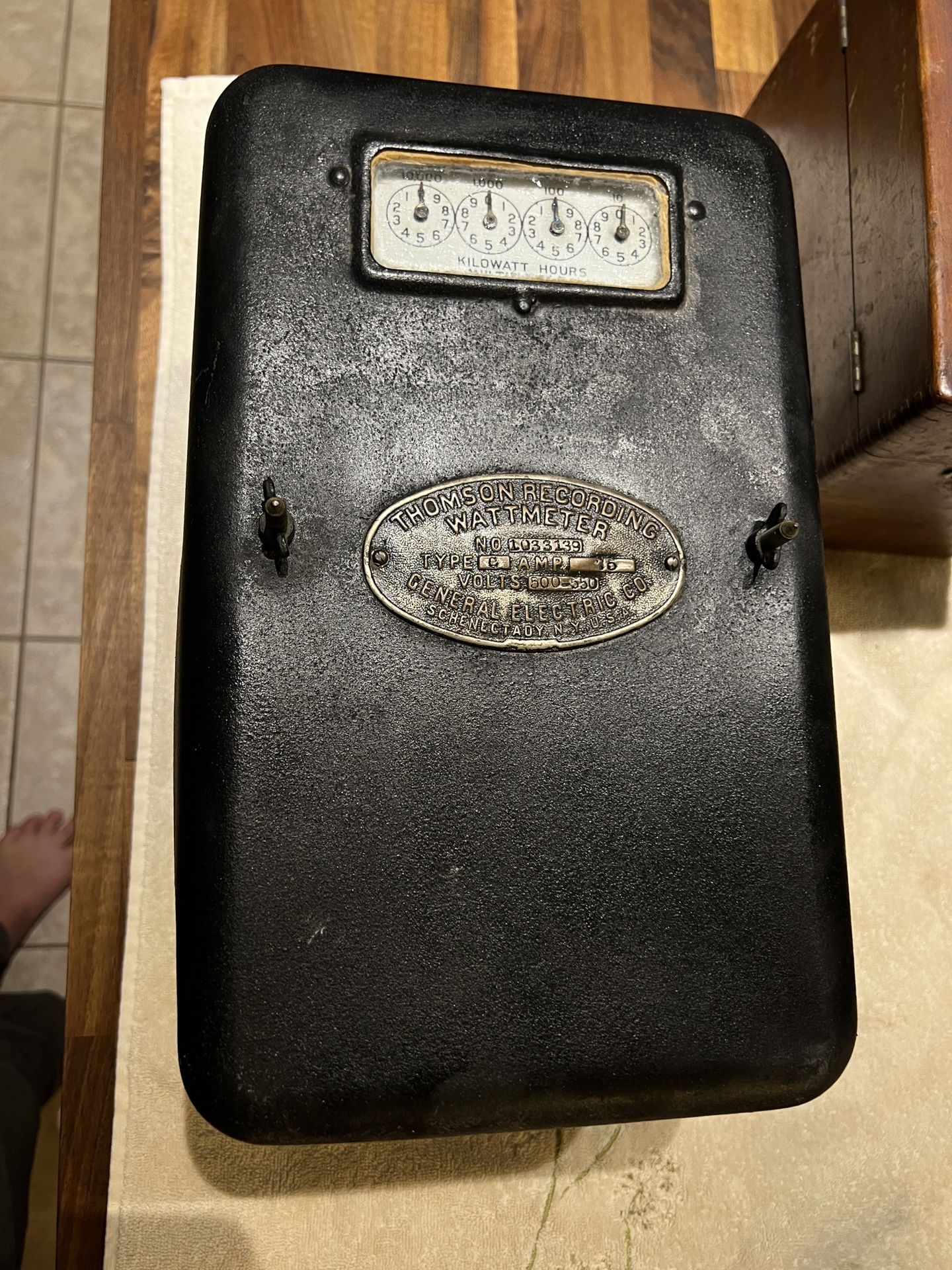 Antique Thomson Recording Wattmeter