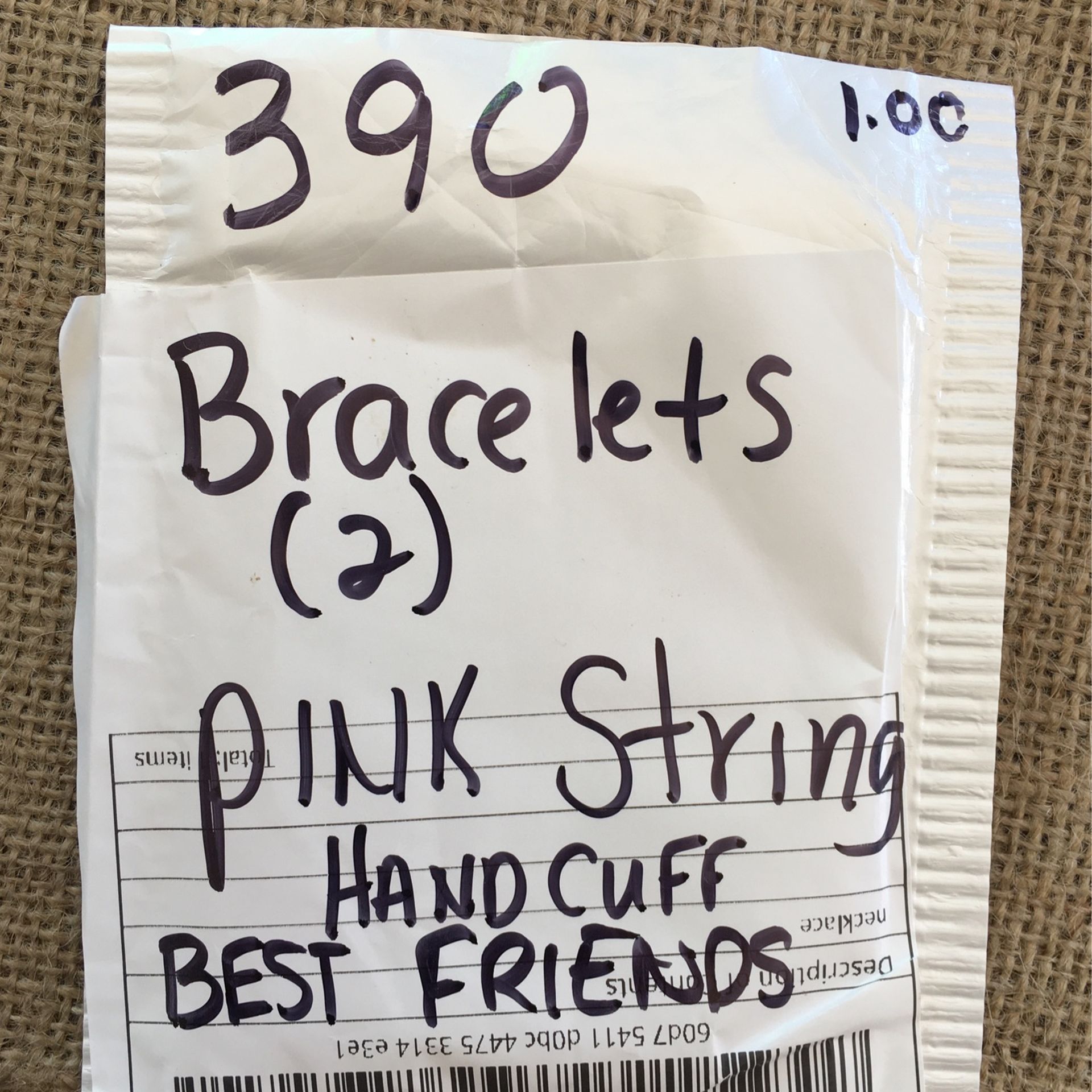 Bracelets Unclaimed Internet Purchase #390