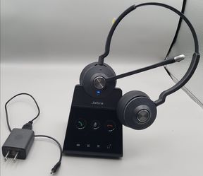 Jabra Engage 65 Wireless Headset, Stereo Telephone Headset with Industry-Leading Wireless Performance, Advanced Noise-Cancelling Microphone, All Day B