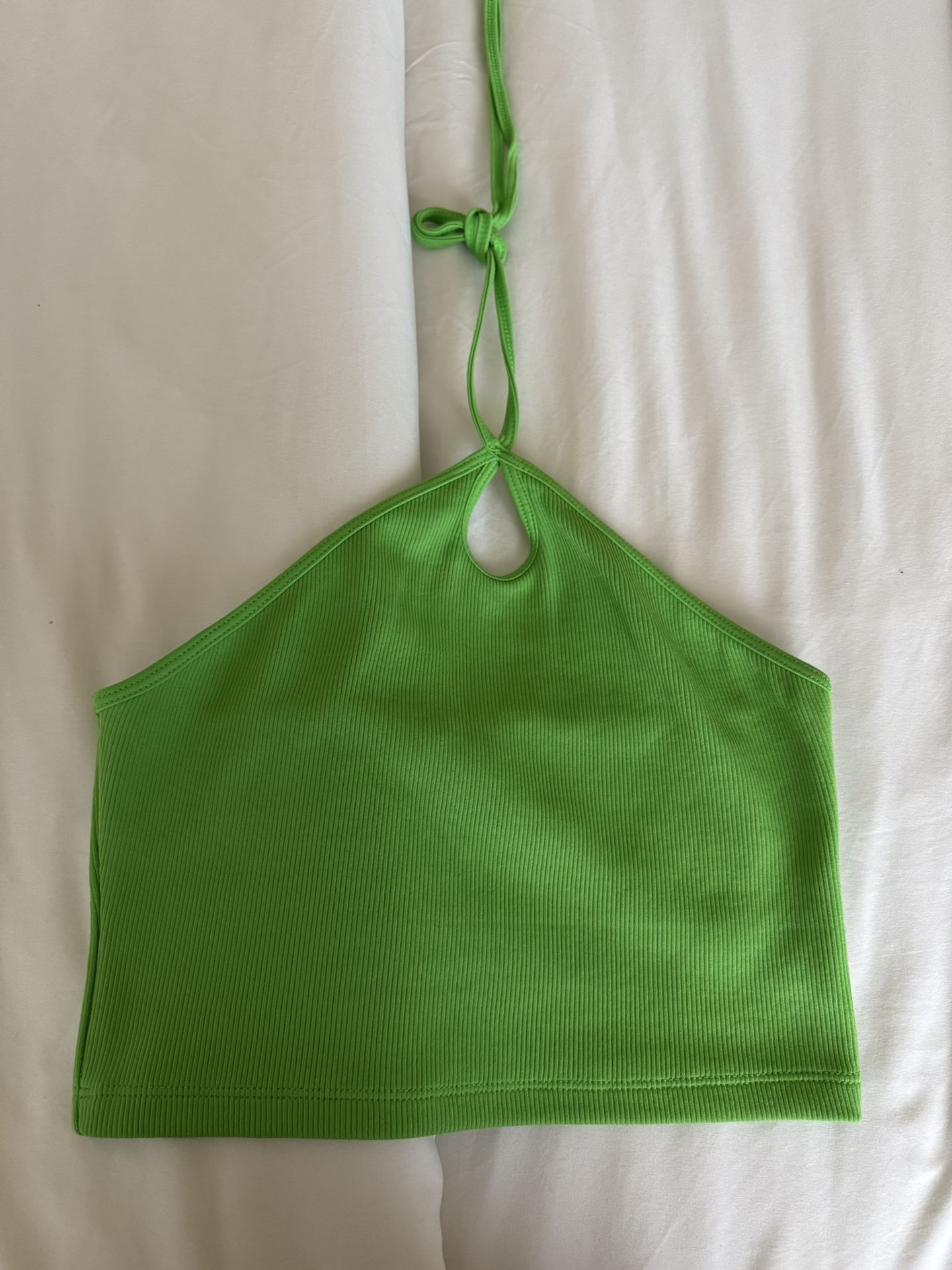 Lime Green Zara Crop Top