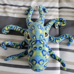 Stuffed Animal Plush Toy Leopard-Print Octopus 11"