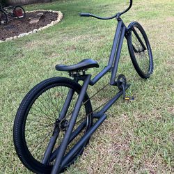 Custom Stretched Lowered Cruiser Bicycle Bike 32” Wheel 7 Foot Long One Of A Kind Beach Chopper Lowrider 