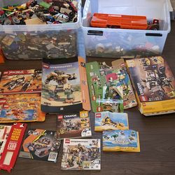 Giant Box Full of LEGO for Sale Some with Instructions As Well Used