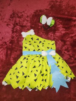 The Flintstones Pebbles, infant, Halloween, costume, size 12 to 18 months.