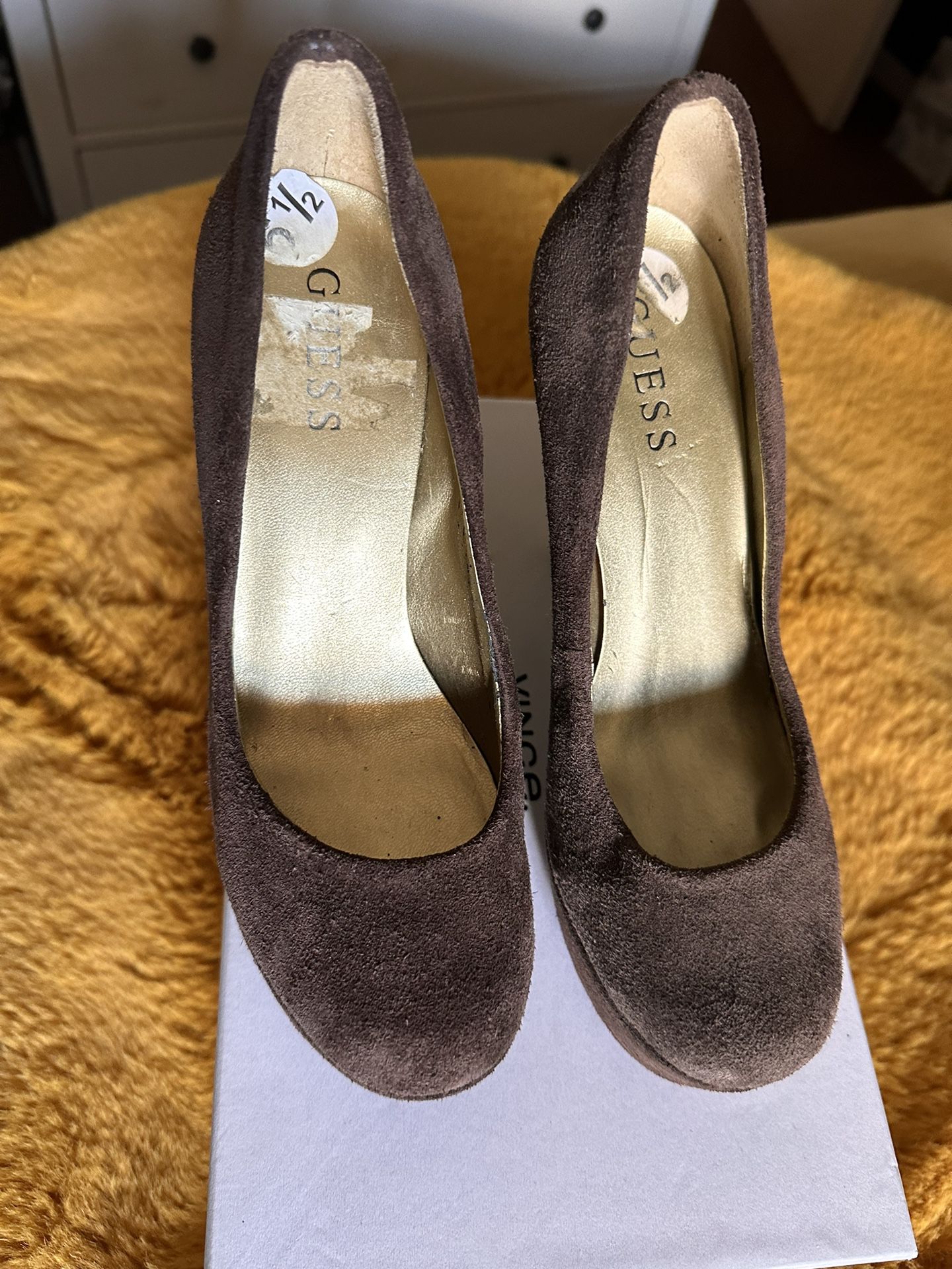 Vintage High Heels 👠 Brown Suede 