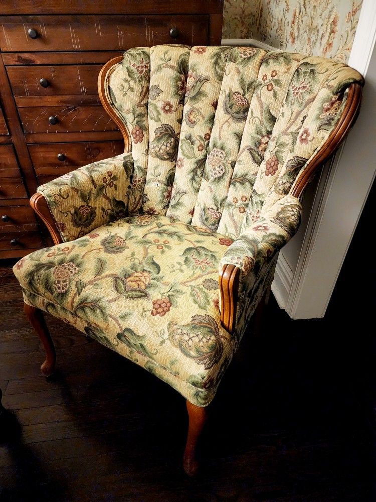 Jacobean Wingback Armchair