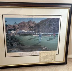Bob Hope- Palm Springs Indian Wells Country Club Golf Classic Limited Edition Lithograph By GW Baxter