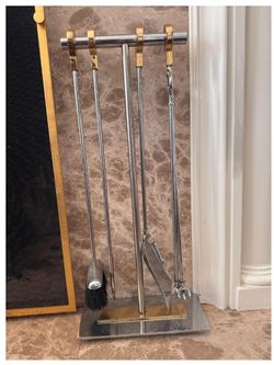 RH Modern Fireplace Tool Set