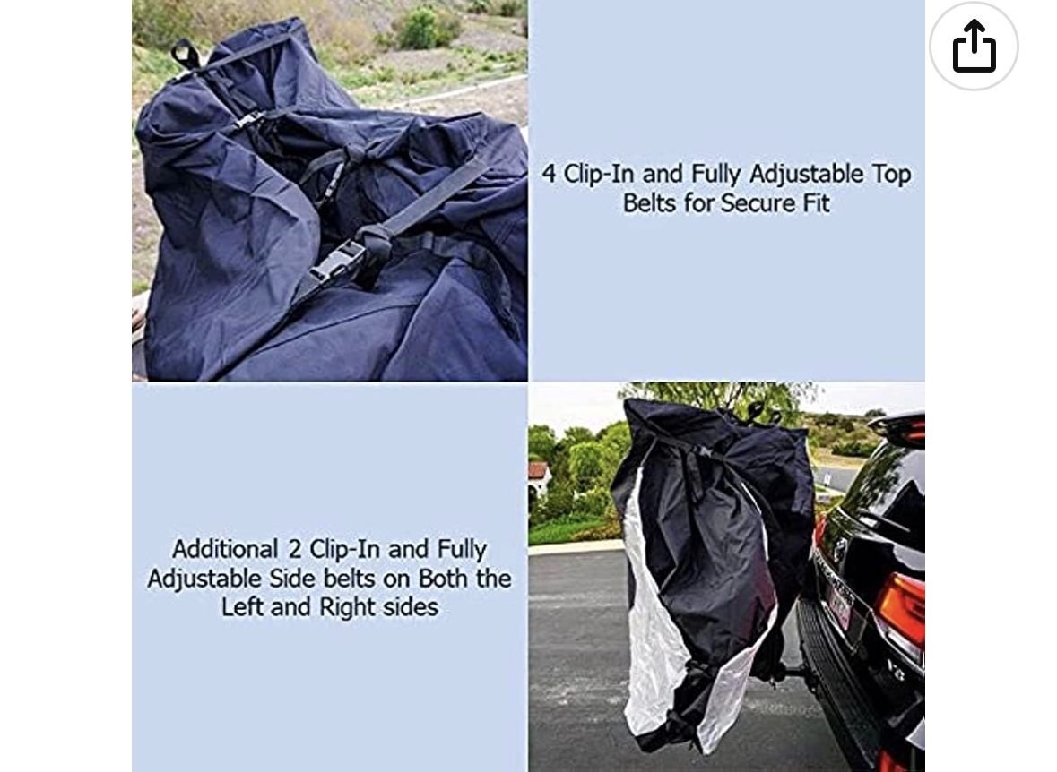 Formosa Covers Travel Bike Cover Thick 600D Material for Hitch