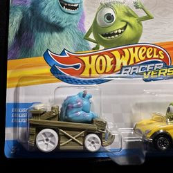 2023 Hot Wheels Racer Verse Disney Monsters Inc “SULLEY & MIKE WAZOWSKI”, NEW