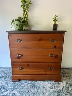 Wood Pine Small Dresser