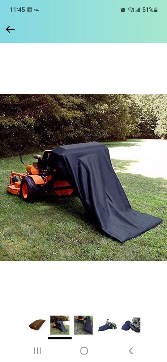 Lawn tractor leaf bags