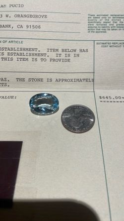 25.66CTS light blue Tpoaz