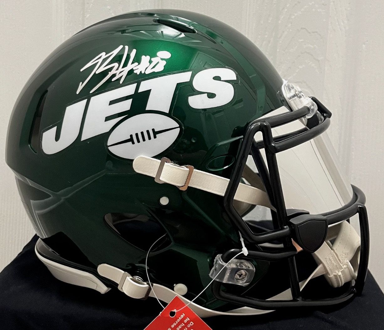 Breece Hall Signed Jets Full Size Authentic Helmet