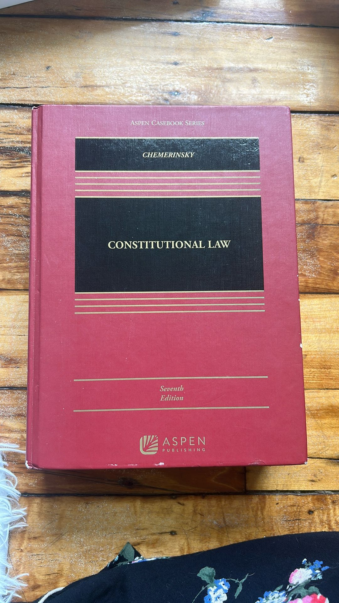 Chemerinsky Constitutional Law – 7th Edition (Aspen Casebook)