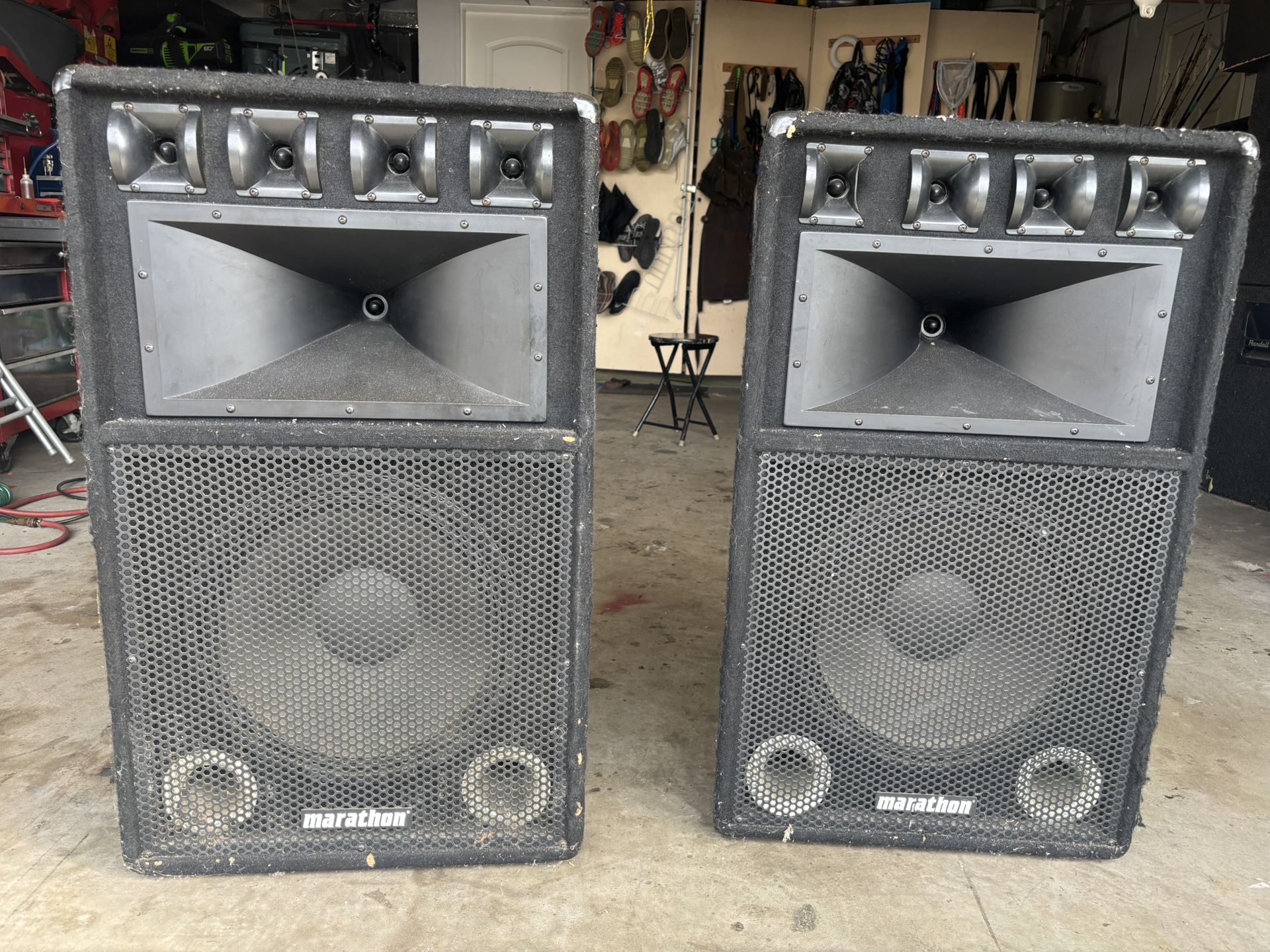 Marathon Dj Party Speakers Pa 150 Loud 15 Inch 