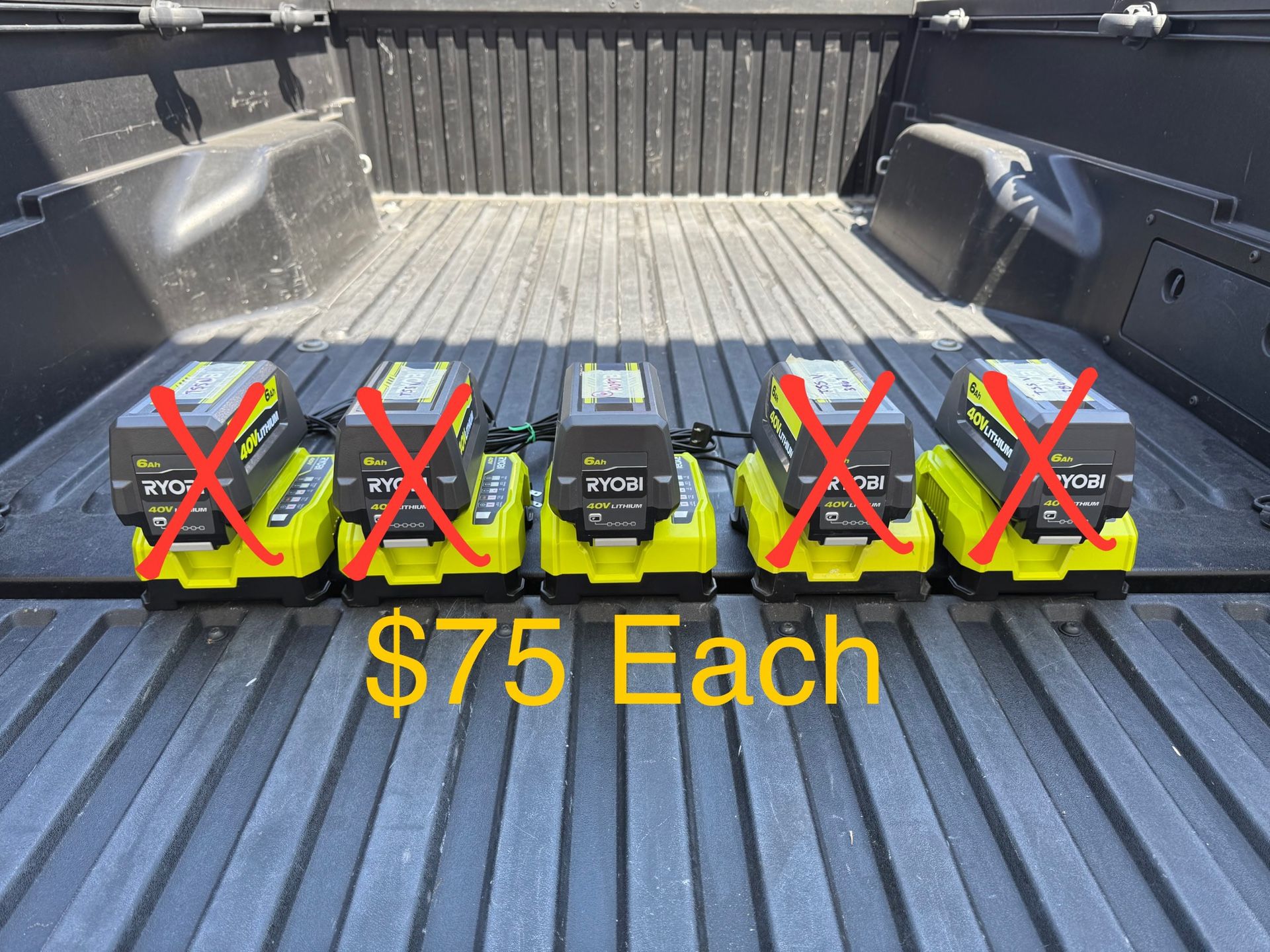 RYOBI 40V Lithium-Ion 6.0 Ah Battery & Rapid Charger Starter Kit **FIRM PRICE**