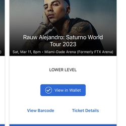 Rauw Alejandro tickets!!!! Miami