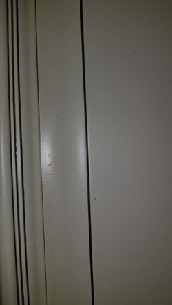 Wood cabinet antique white