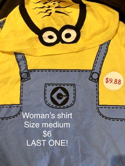 NEW Minion Halloween Shirt (SIZE ADULT MEDIUM)