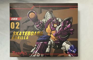 TransArt Beast Wars Transmetal Mega Optimus Primal Skateboard Gorilla
