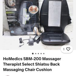 HoMedics SBM-200 Massager Therapist  Cushion Chair.