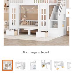 Twin Size Bunk Bed Frame 