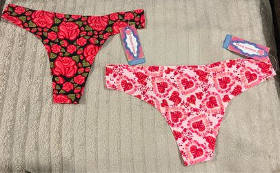2 Pairs of Cheek Boss Thong Underwear, Size S