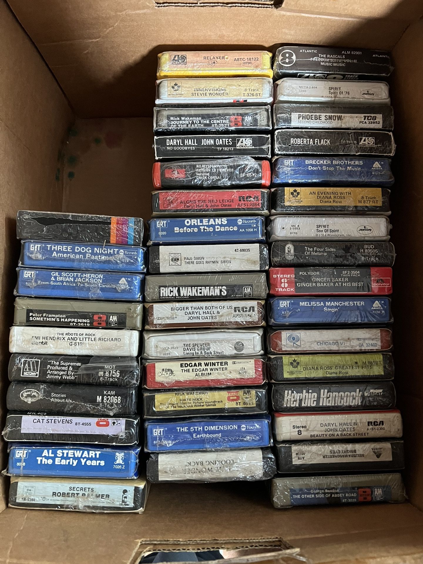 Lot Of Over 150 Still Sealed 8 Track Tapes!