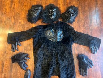 Gorilla Halloween Costume with Masks and Gloves