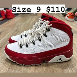 Jordan Retro 9s Gym Red Size 9