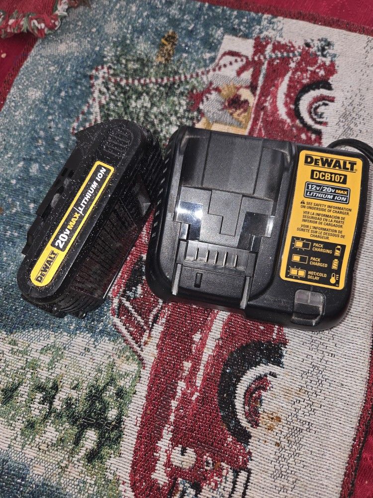 Dewalt 20V Battery and Charger