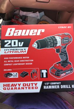 Bauer 20v drill