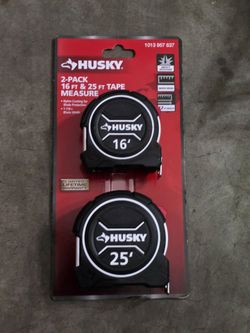 Husky 2-Pack 16 ft & 25 ft Tape Measure Set