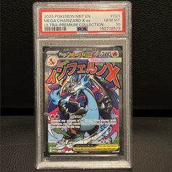 2025 Pokemon MEP Ultra-Premium Col Promo Mega Charizard X ex 23 PSA 10