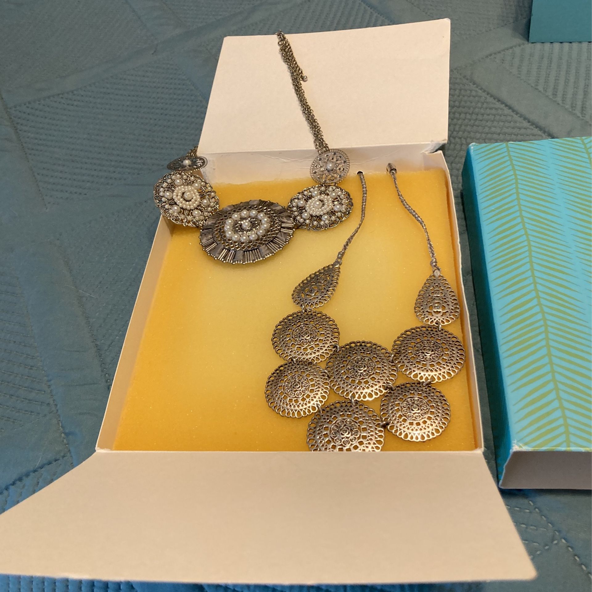 Two Stella And Dot Necklaces Barely Ever Worn