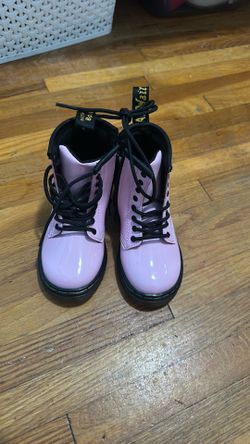 New pink girls doc martens boots