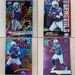 4 Anthony Richardson Cards For 65 (Read Description)