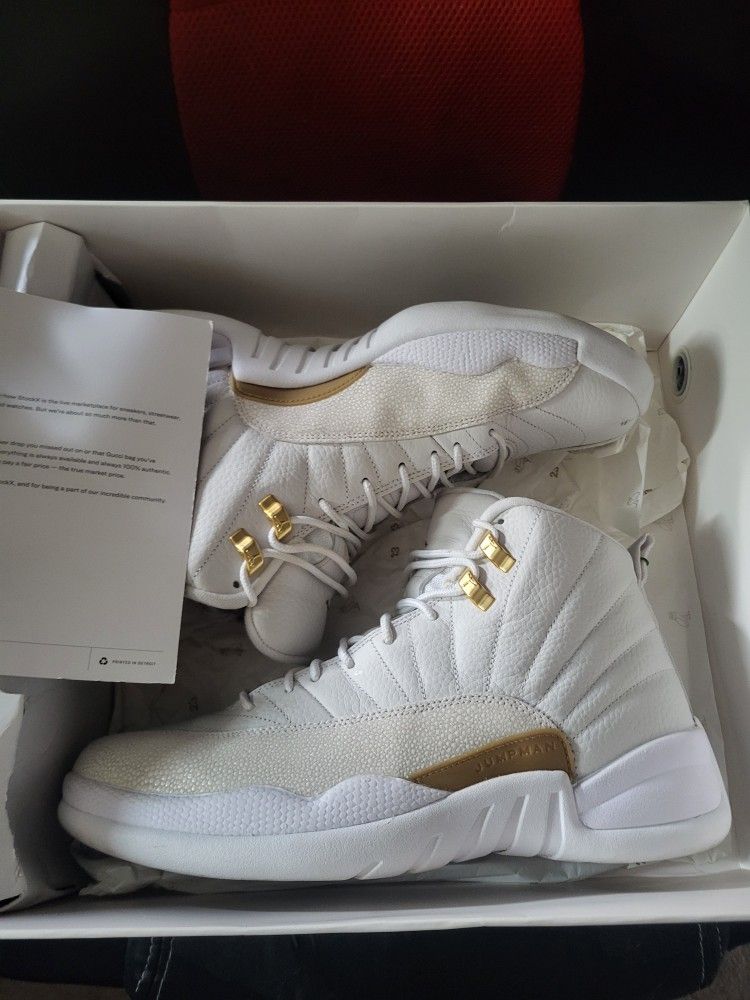 Jordan 12 Ovo White