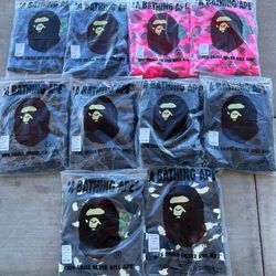 BAPE Shark Hoodies — Authentic | Sizes S–M