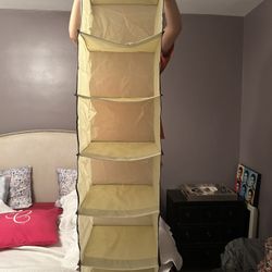 Hanging Closet Organizer In Beige