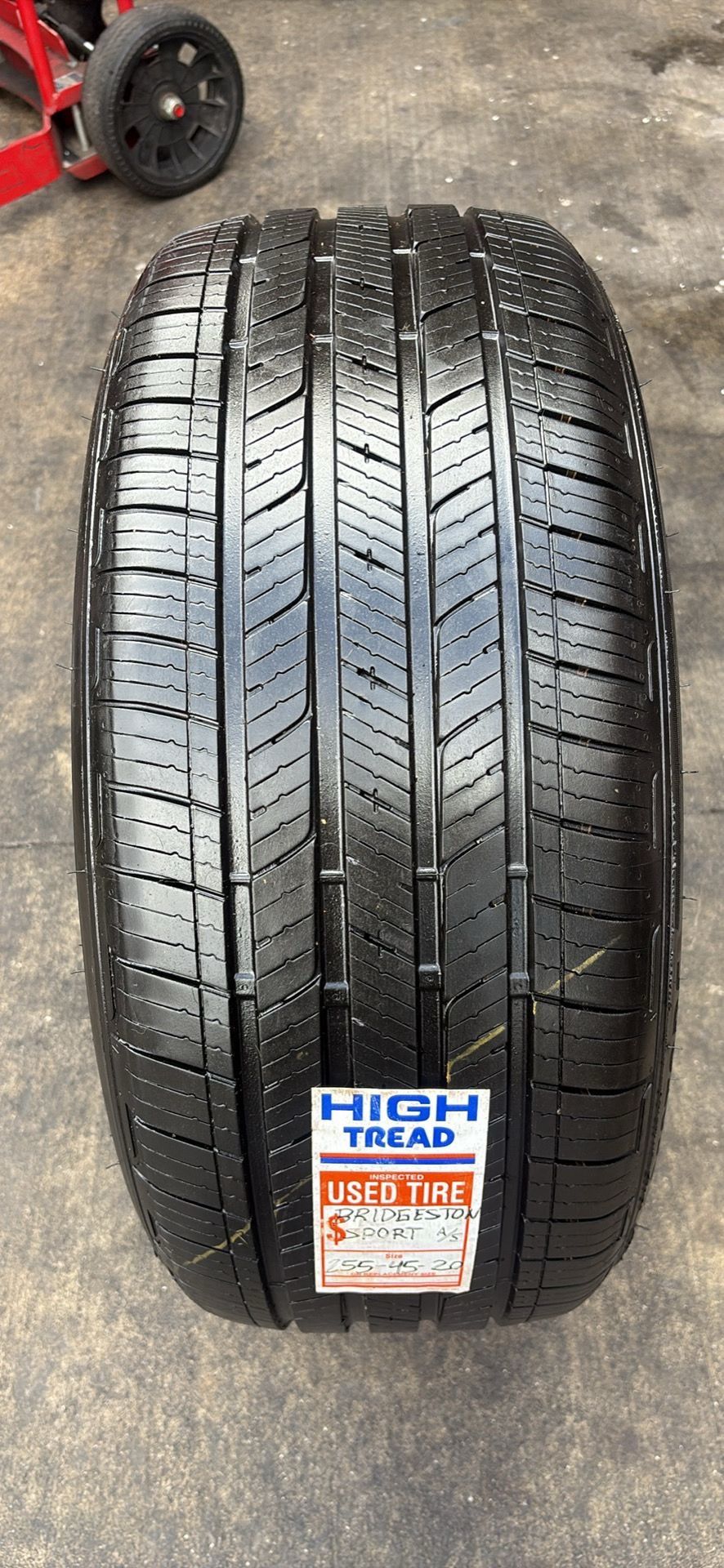 255/45/20 BRIDGESTONE ALENZA SPORT (1 TIRE ONLY USED)