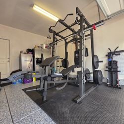 Smith Machine 2001 | Multi-Use Adj Bench | Gym Equipment | Fitness | Squat Rack | Excercise |🔴WEIGHTS AND BARBELL SOLD SEPARATELY 🔴 FREE DELIVERY 🚚