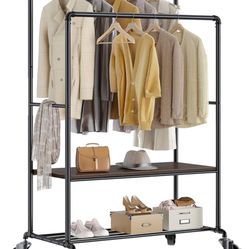 Clothes Rack With Shelves 
